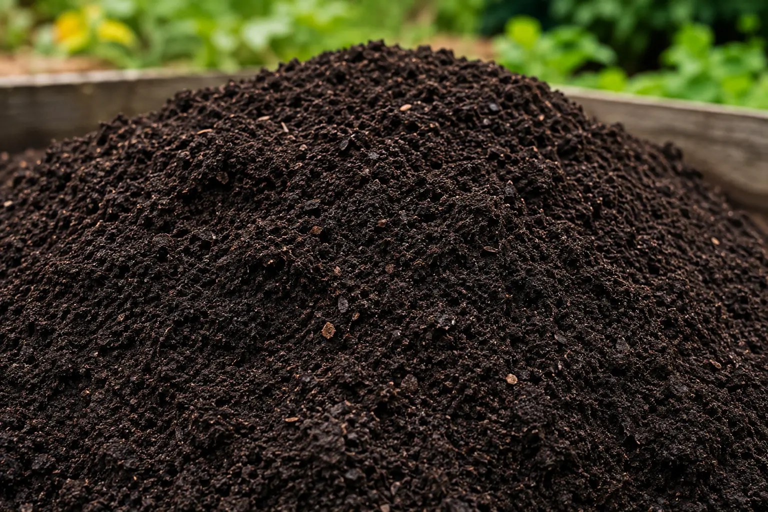Compost at a supplier yard