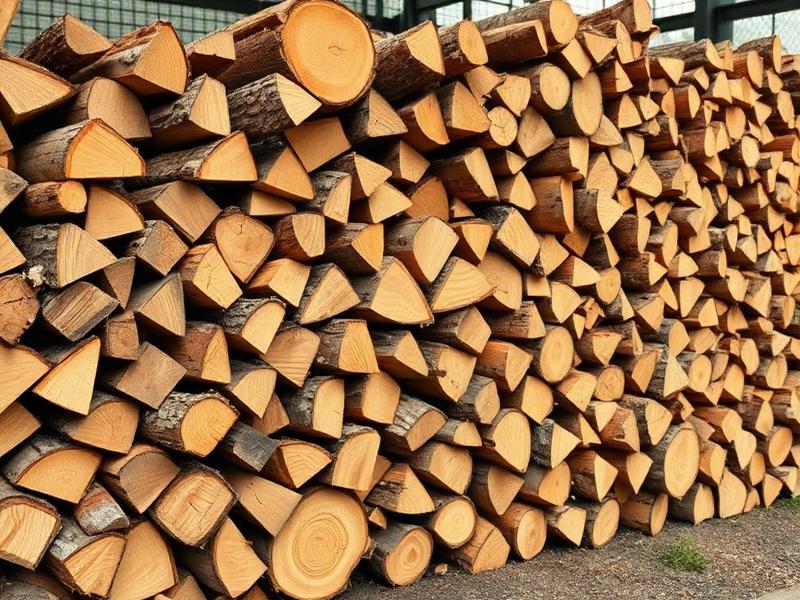 Firewood at a supplier yard